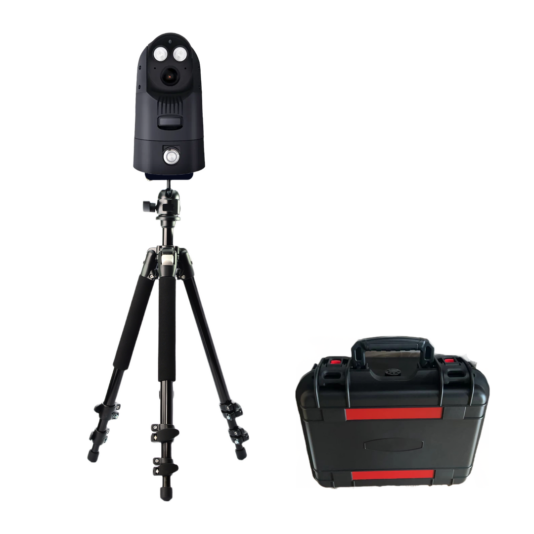 SentriCam 4G rapid deployment CCTV camera on tripod with carrying case