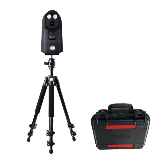 SentriCam 4G rapid deployment CCTV camera on tripod with carrying case
